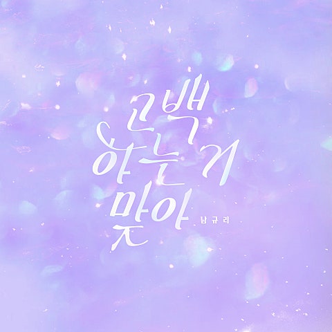 남규리 고백하는 거 맞아 자켓