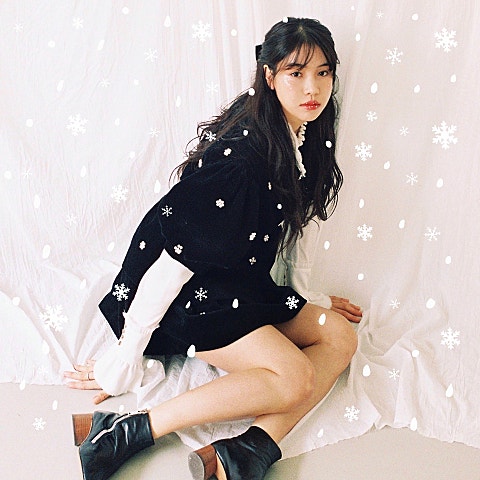 로코베리 흰 눈이 내리면 넌 올 거야 자켓