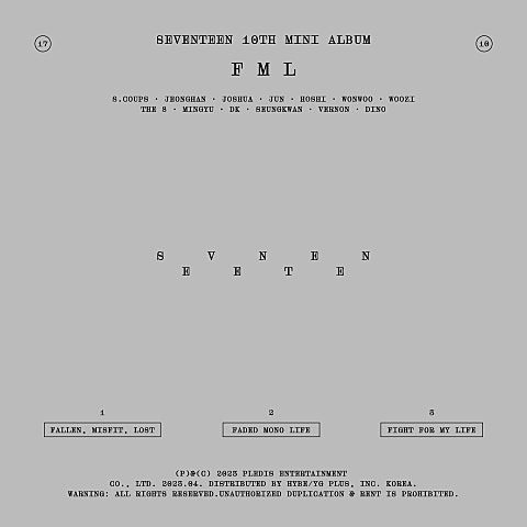 세븐틴 F*ck My Life 자켓