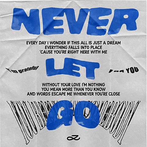 정국 Never Let Go 자켓