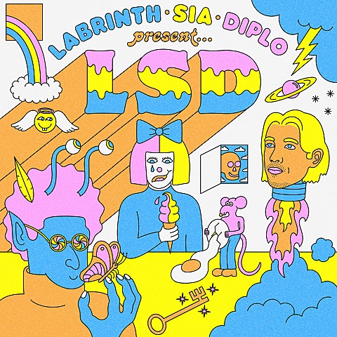 LSD No New Friends(Feat. Labrinth,Sia,Diplo) 앨범 자켓