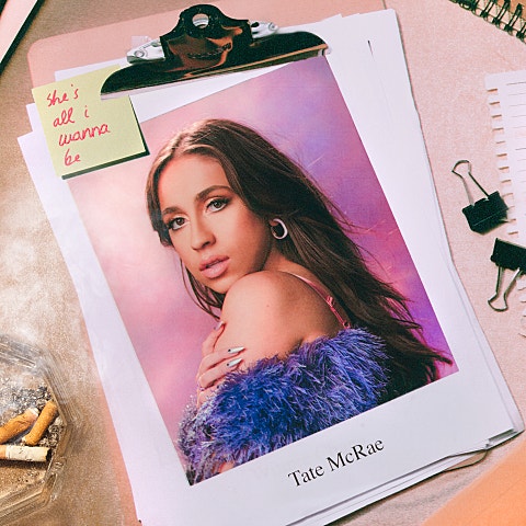 Tate McRae she's all i wanna be 앨범 자켓