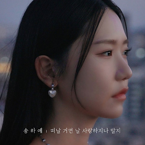 송하예 떠날 거면 날 사랑하지나 말지 자켓