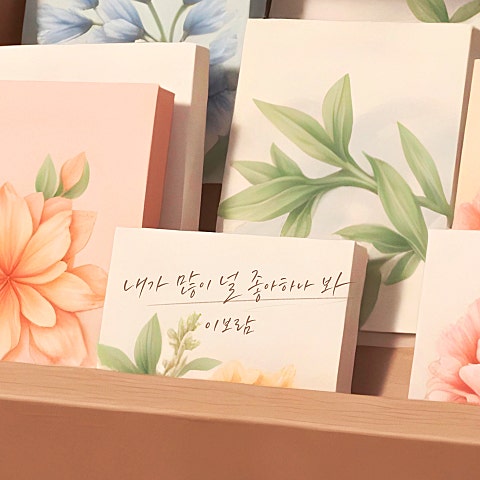 이보람 내가 많이 널 좋아하나 봐 자켓