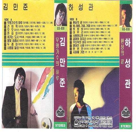 김만준 무명가수의 하루 자켓