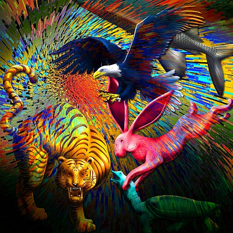 이날치 범 내려온다 자켓